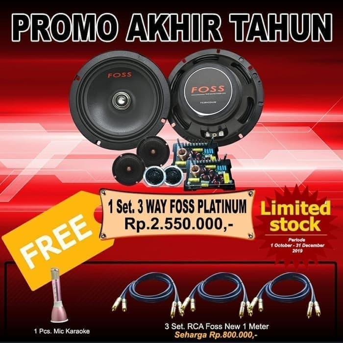 Promo!! Foss 3 Way Platinum Bonus 3 Set 