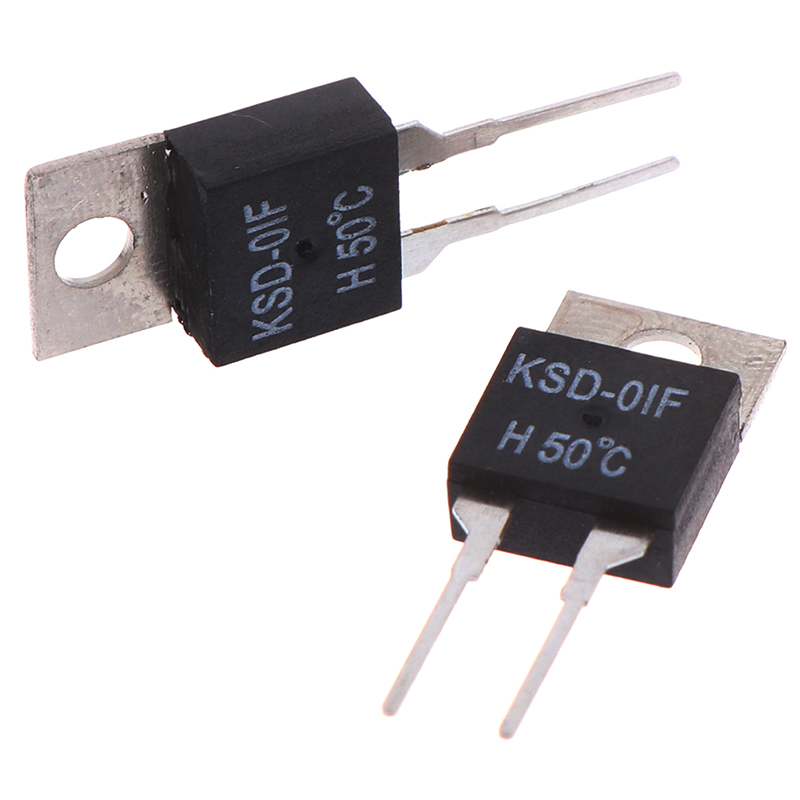 remai 2Pcs Normally Open Thermal Switch Temperature Sensor Thermostat