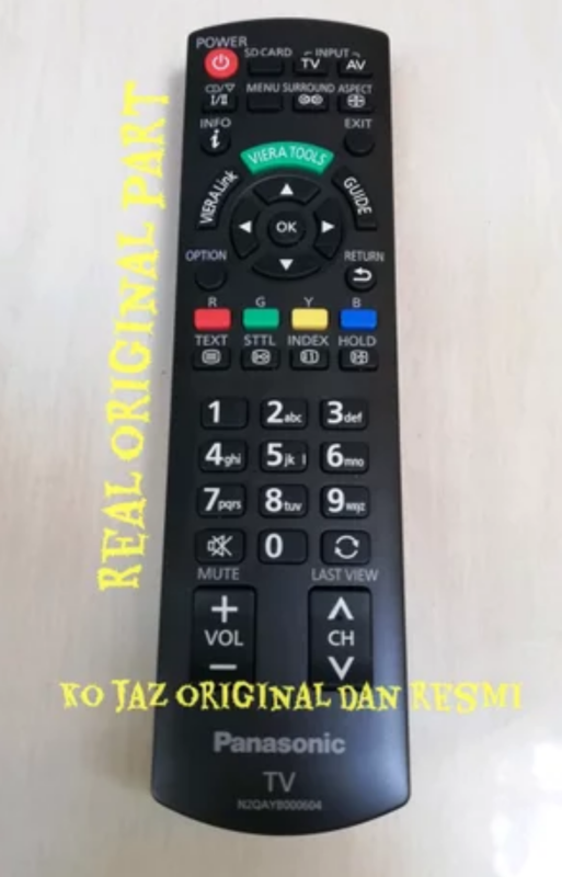 REMOTE TV PANASONIC ORIGINAL 100% ADA KODE BARCODENYA