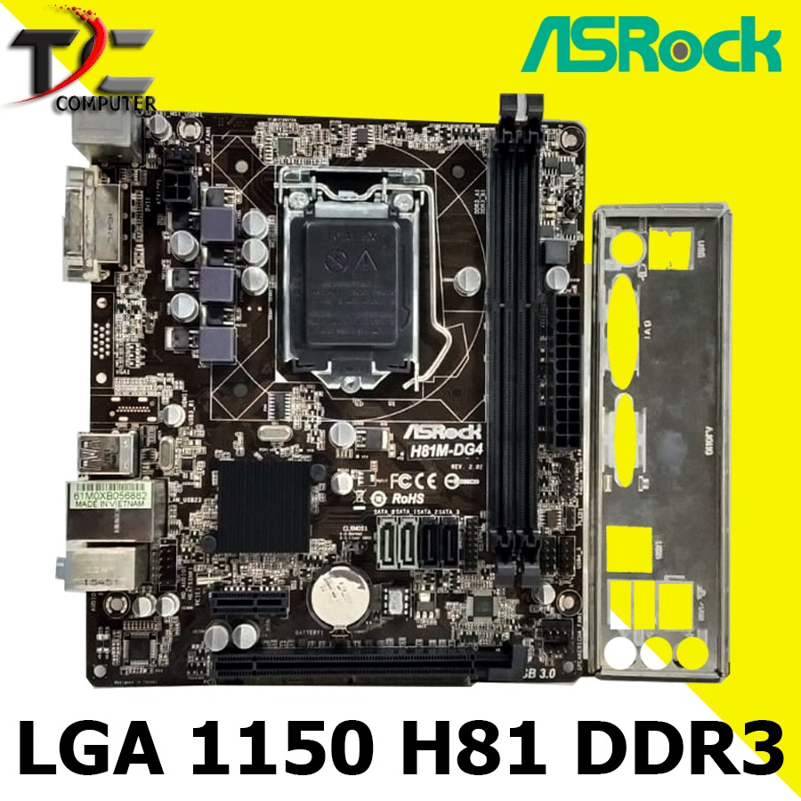 ASROCK H81M DGS Motherboard Intel H81 Socket LGA 1150 DDR3 16GB MATX