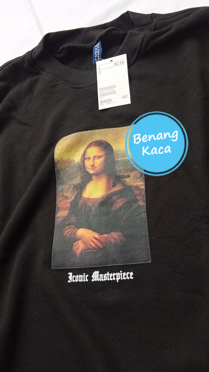 mona lisa sweatshirt h&m