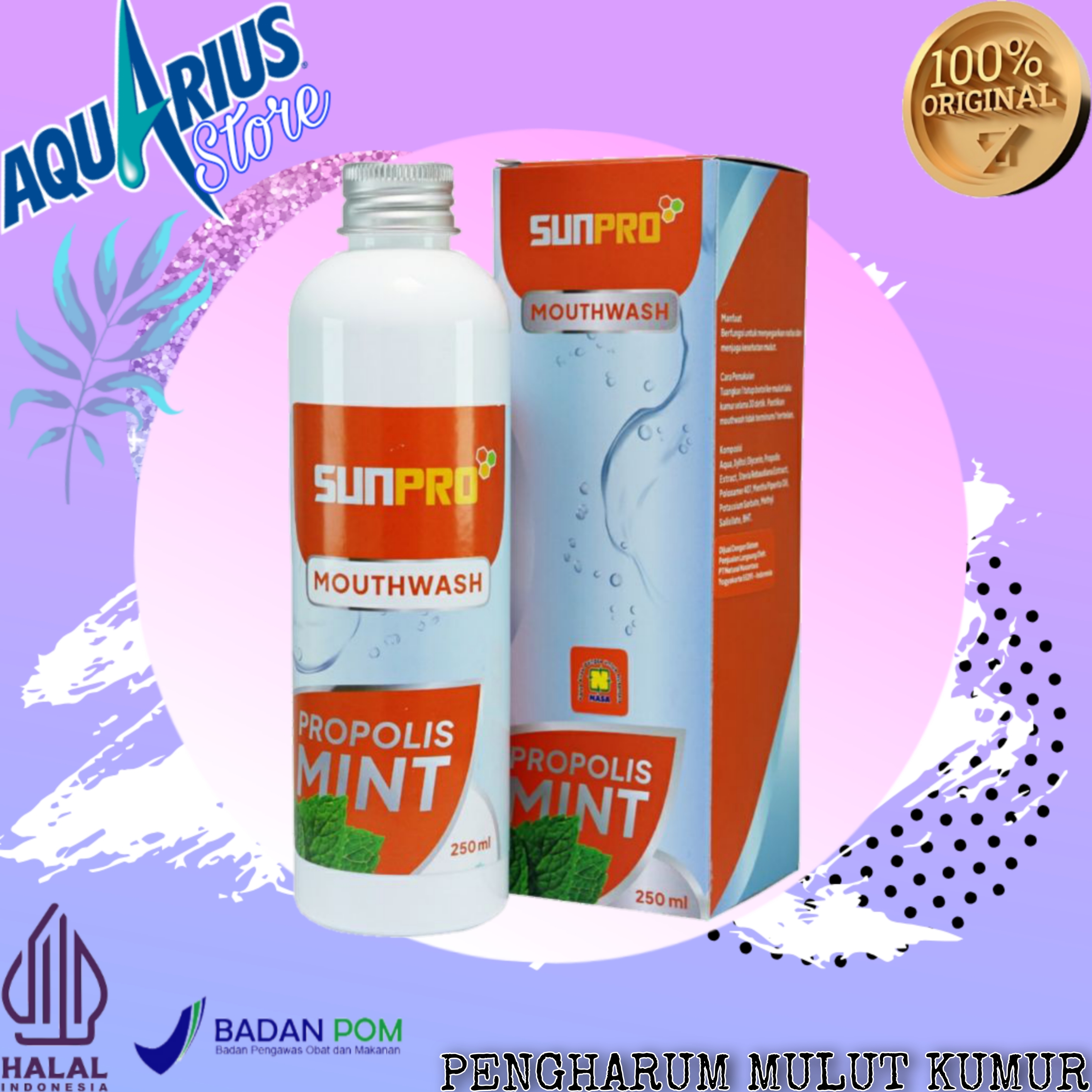 Obat Kumur Propolis Mouthwash Nasa Obat Kumur Karang Gigi Obat Kumur