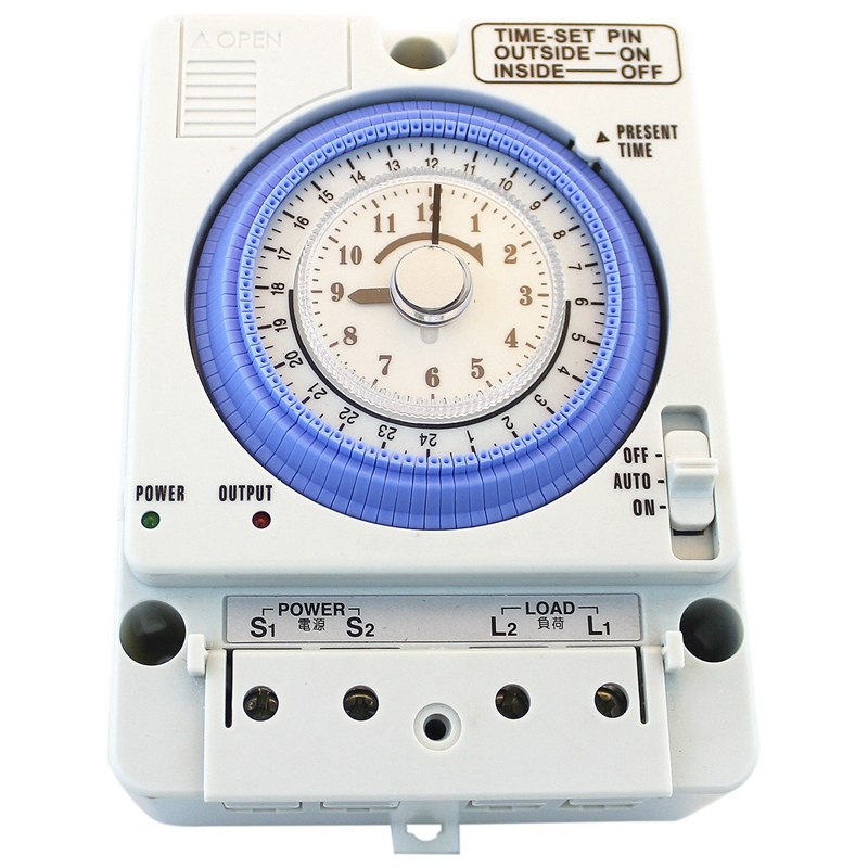 TB35N 100-240V 15A Din Rail Water Heater Programmable Timer Switch Time Controller Mechanical Timer Switch