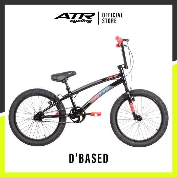 Sepeda BMX UNITED DBASED 20 INCH (20) Black Red Sepeda Bmx United