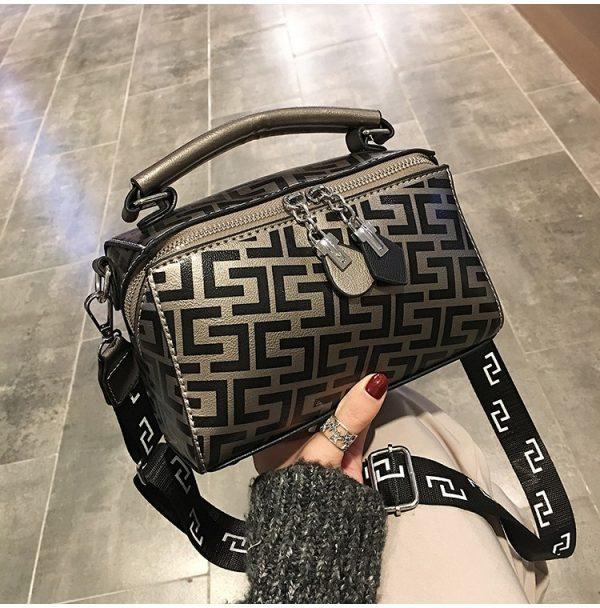 B6654#BRONZE Ransel Bag Import High Quality Tas Wanita Bag Fashion Top Handle Handbag Selempang Ransel Backpack Impor Korea