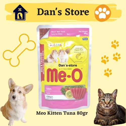 Meo Kitten Tuna 80gr Makanan Anak Kucing Meo Sachet Ikan Tuna