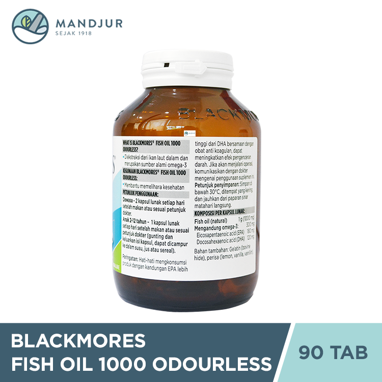 Oil 1000 Odourless Kegunaan Blackmores Fish Oil Manfaat Blackmores