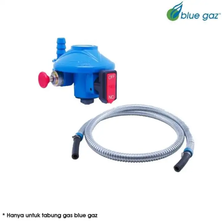 Selang Gas Dan Regulator Tabung Gas Blue Gas Paket Sedia Regulator Kompor Gas 3kg Paling Aman