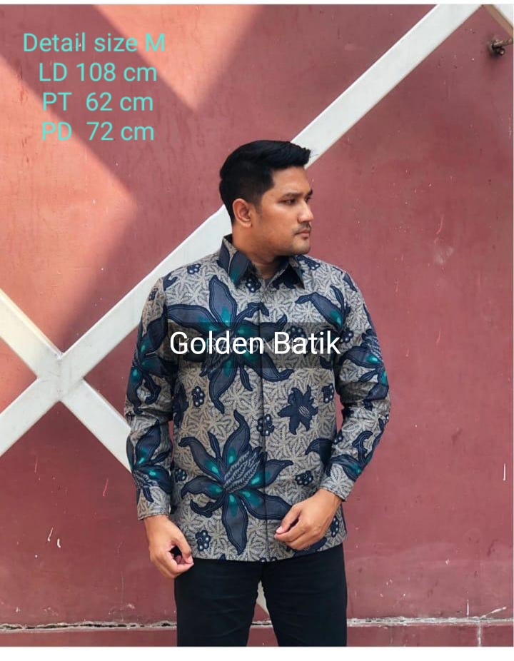 Kemeja Batik Premium Hem Batik Baju Batik Lengan Panjang Pendek Batik Batu Raden Original Golden Batik Batik Peta Kantor Lazada Indonesia