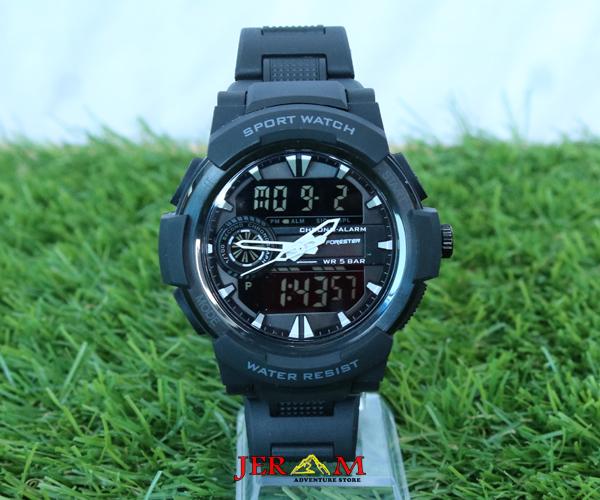 Jam Dual Time Krepyak Jam Pria Forester JTF 1015