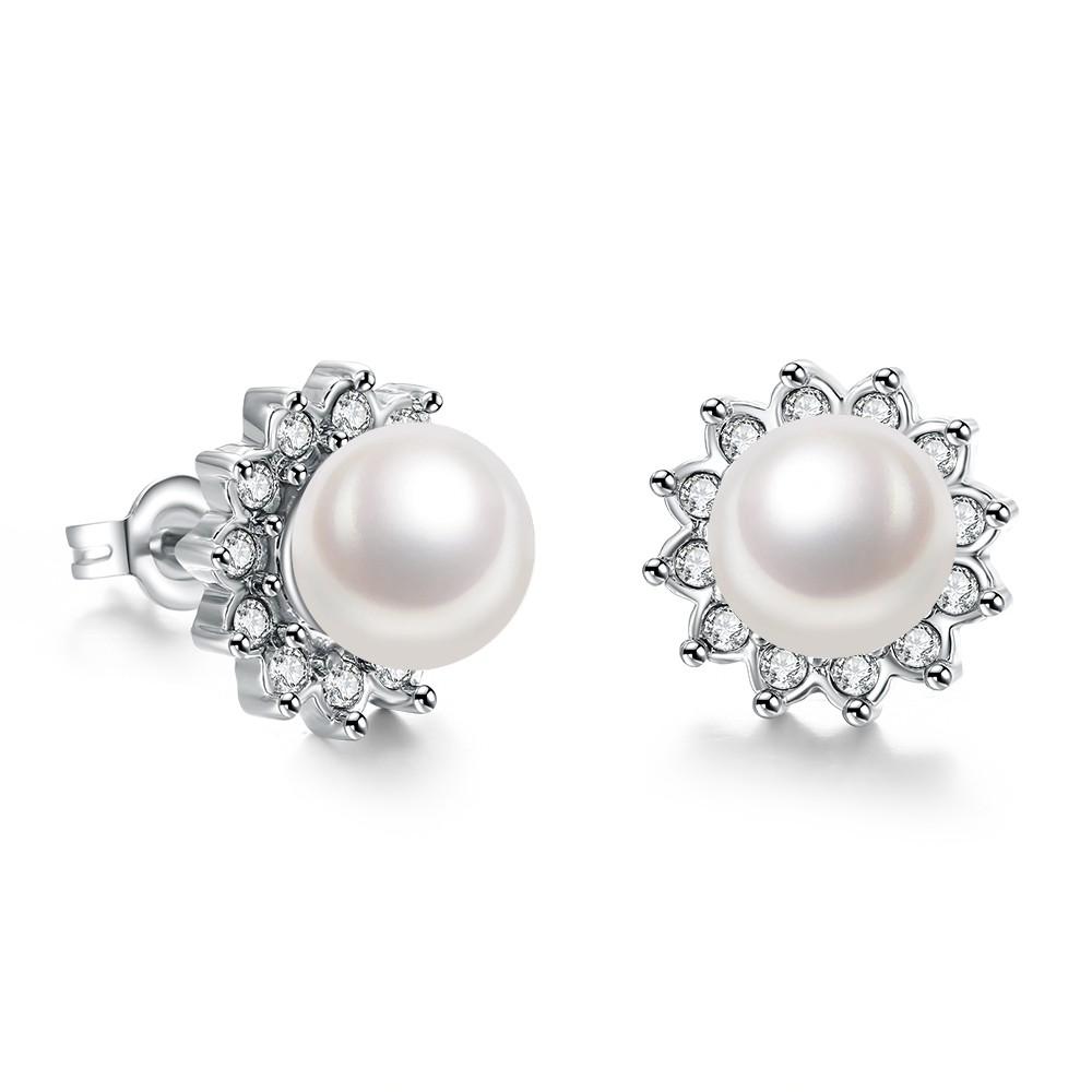 Tiaria Earrings AKE026-B Aksesoris Anting Lapis Emas White