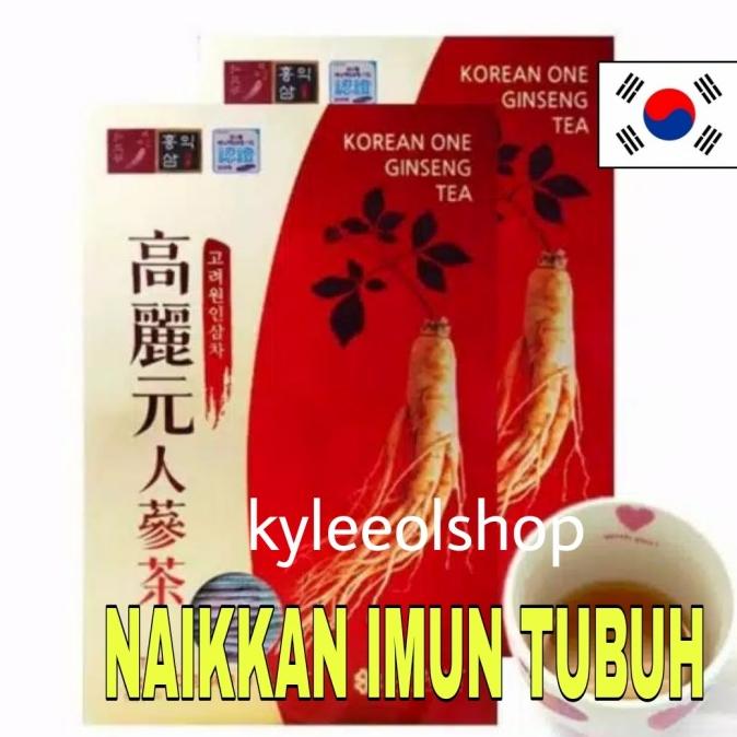 KOREAN ONE GINSENG TEA JUAL ECER / TEH GINSENG MERAH KESEHATAN IMPORT