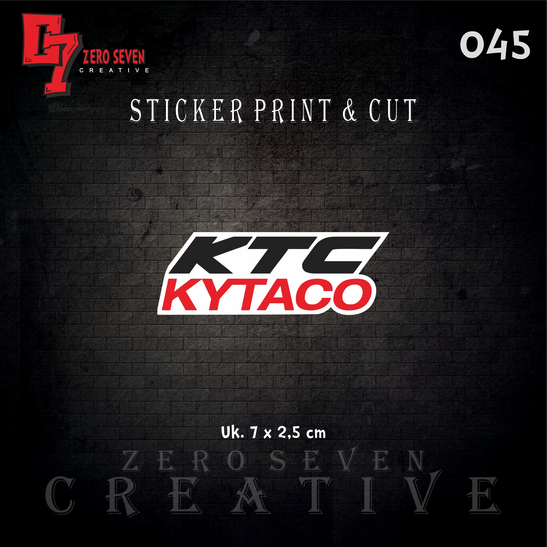 STIKER KTC KYTACO STIKER RACING STIKER MOTOR STIKER AESTHETIC VYNIL STIKER PRINT CUT