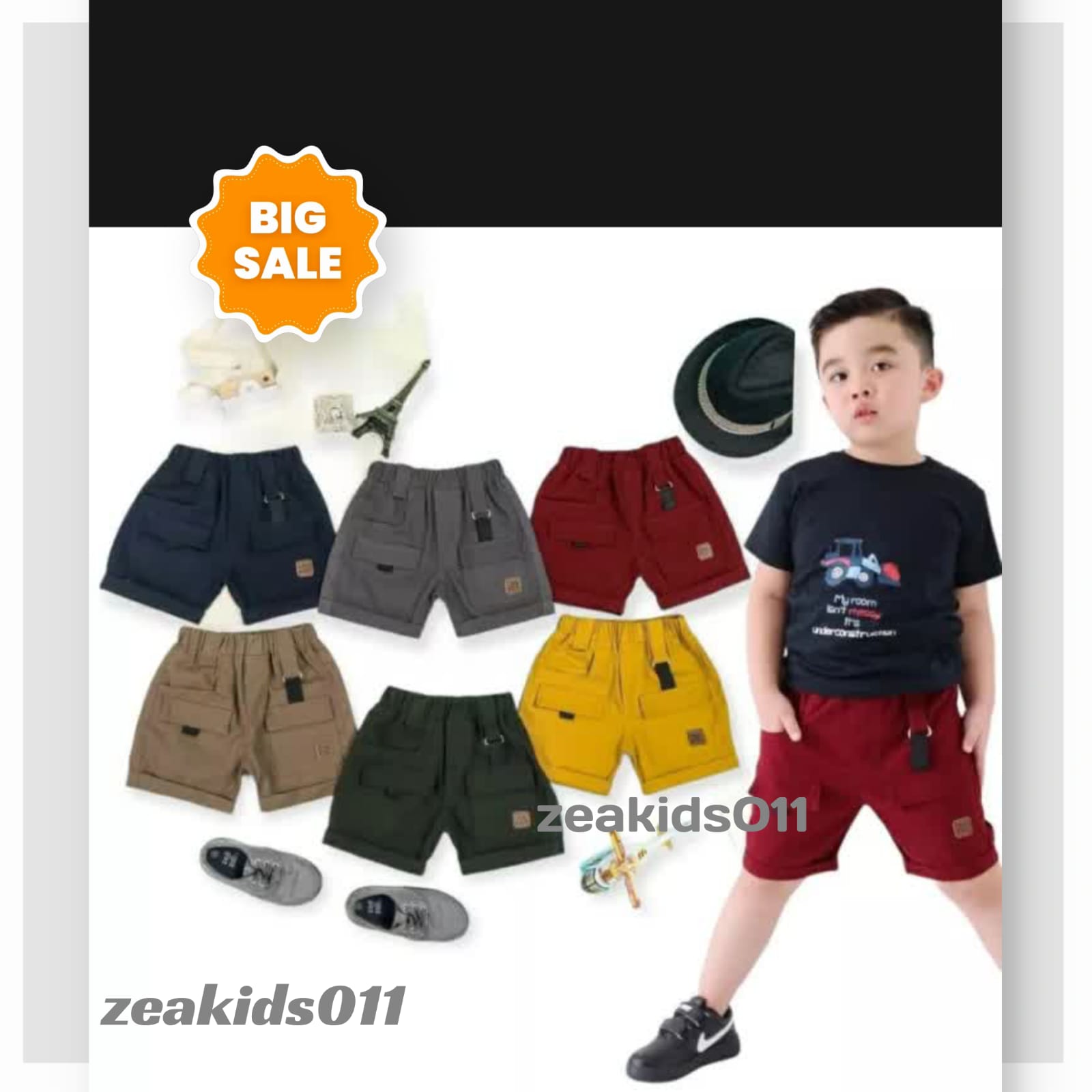 Character One Side Pocket Celana Pendek Anak Laki-Laki main image 0