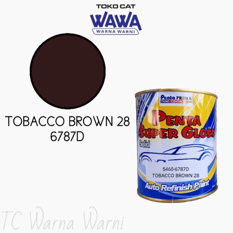 warna tobacco cat duco penta super gloss TOBACCO BROWN 28 6787D 1kg/ecer repack - Lazada