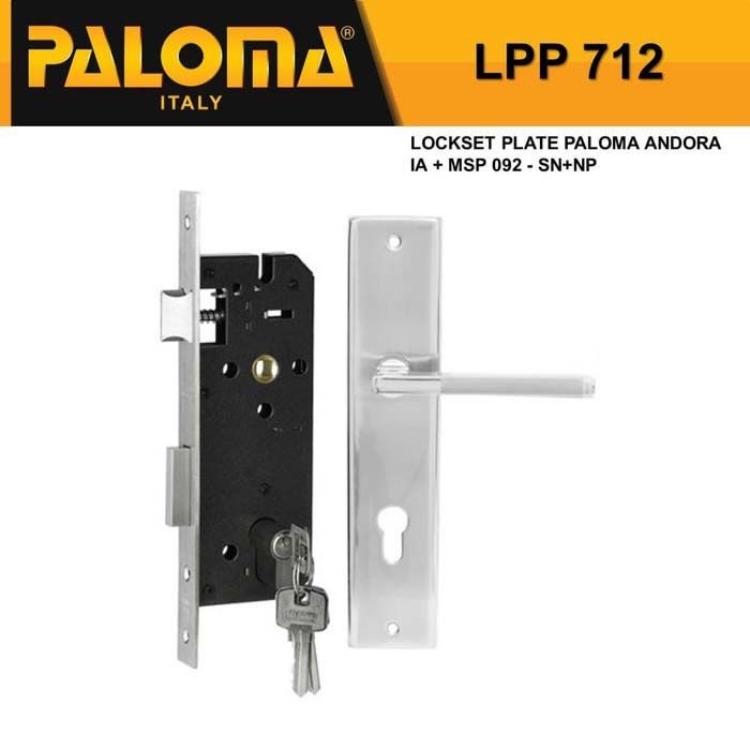 Kunci Set Handle Pintu Plate PALOMA LPP 712 Handle Gagang Pintu 1 Set Kunci Set Handle Pintu Plate PALOMA LPP 712 Handle Gagang Pintu 1 Set