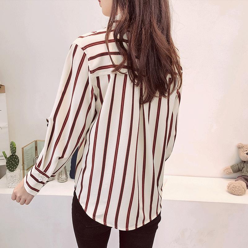 Xiziy Women Loose Casual Stripes Long 