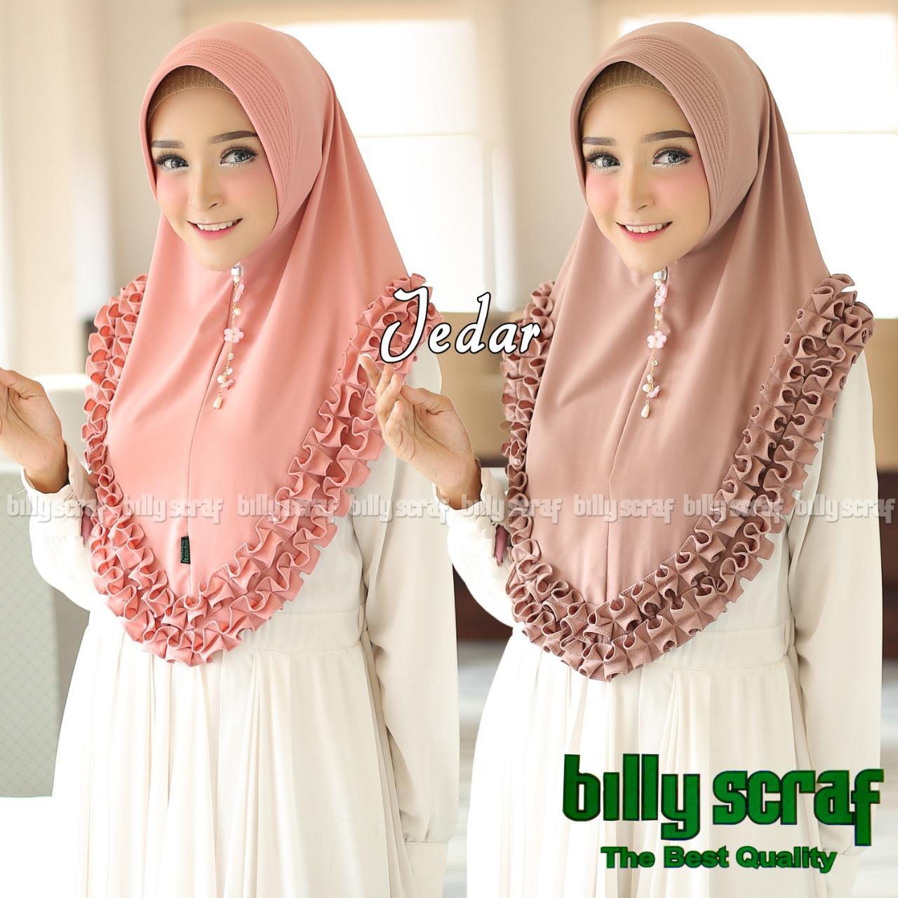 badgeHijab/Jilbab Instan Model Bergo terbaru termurah dan Terlaris / Kerudung Wanita Jersey JEDAR / Dedek Jaya