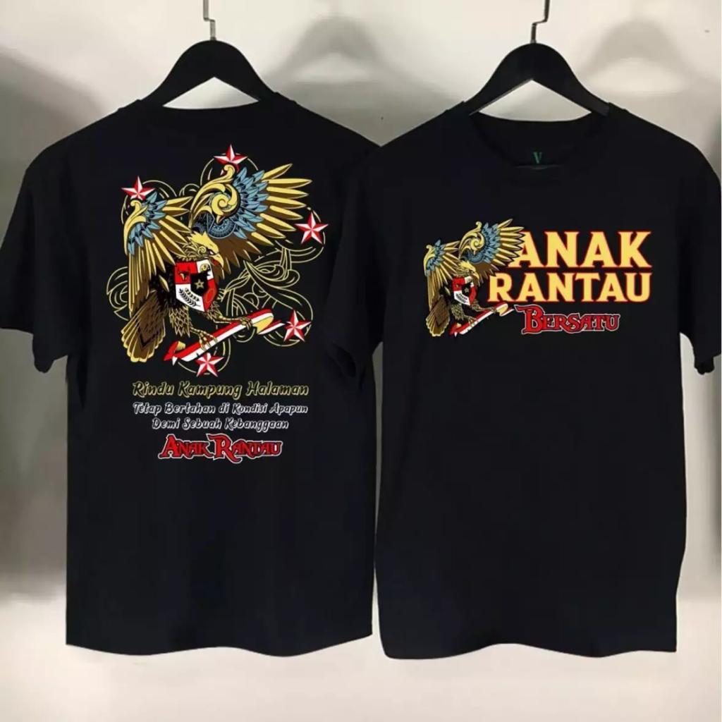 Sahabatkaos Grosir Kaos Distro Anak Rantau Garuda High Cotton Combed 30S / Atasan Pria / T-Shirt Pria / Sablon Depan Belakang