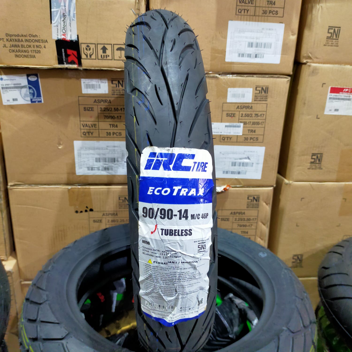 Ban Luar Motor IRC ECOTRAX 90/90 Ring 14 Tubeless Vario Beat Mio Xride ...