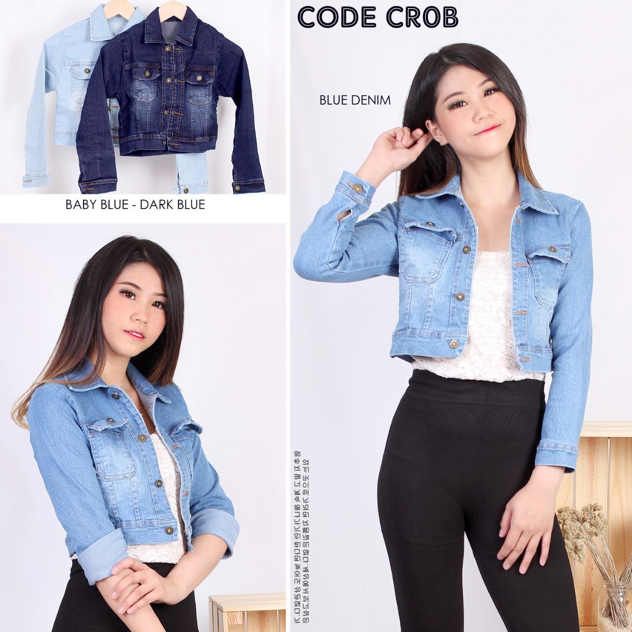 jaket jeans light blue