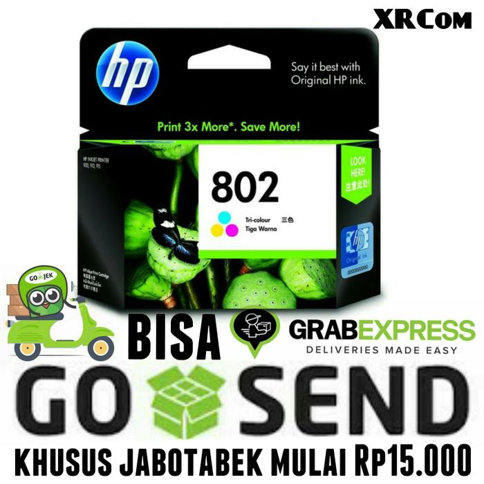 Tinta Tinta hp 802 Tricolor XL untuk Printer hp 1000 1010 1050 1510