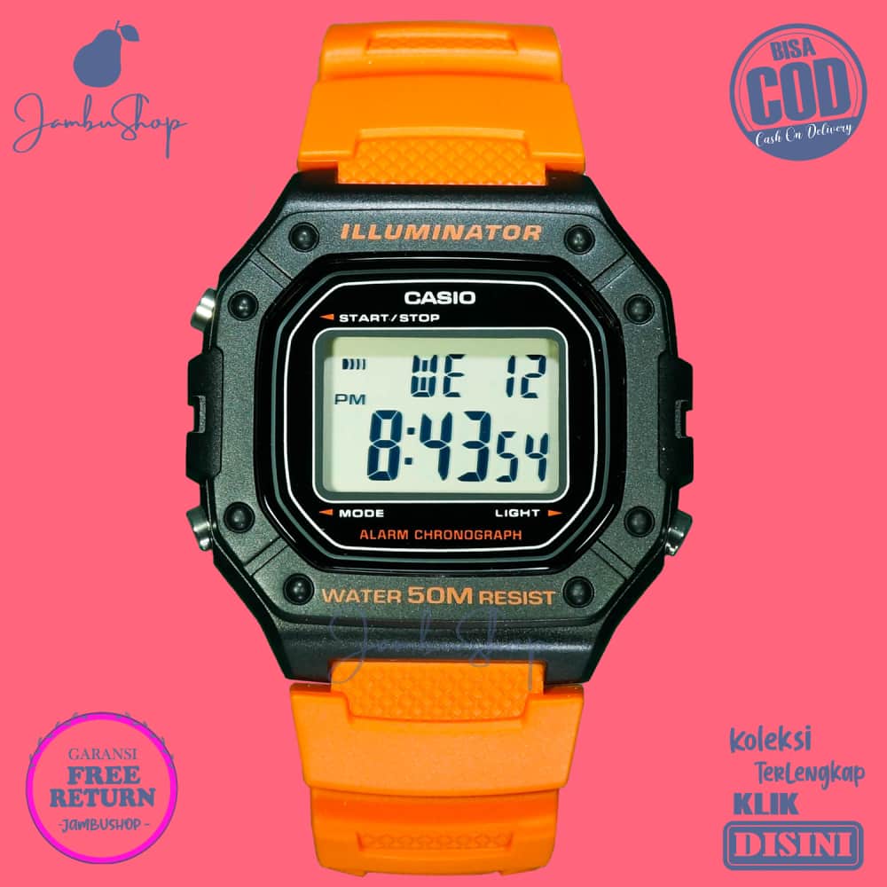 Jual Jam Tangan Casio Orange Terbaru 