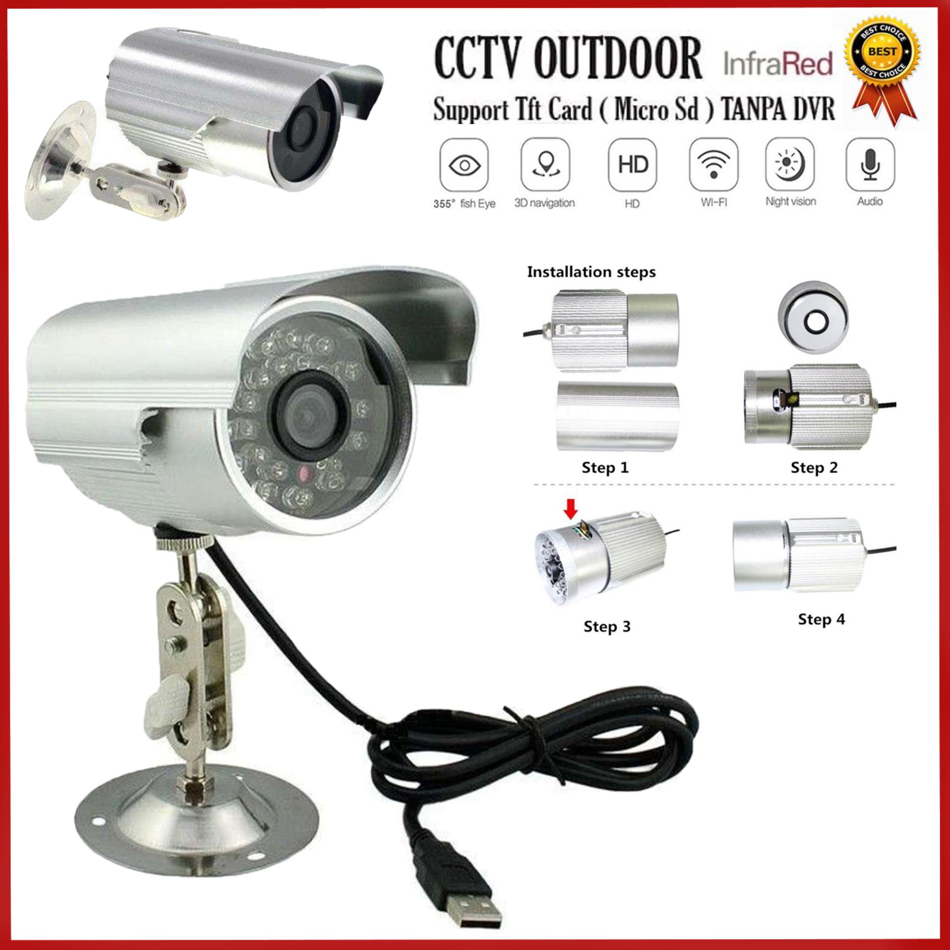 Lacarla Fake Dummy Surveillance Cctv Camera With Motion 