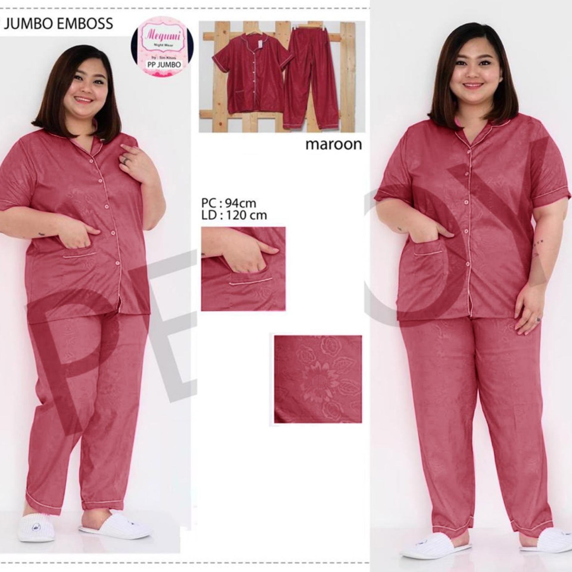 Rgs store baju tidur JUMBO piyama XXXL baju tidur santai JUMBO wanita piyama dewasa XXL baju tidur JUMBO wanita dewasa dress hot pant lengan pendek lengan panjang terlengkap dab baju tidur katun jepang satin emboss terlengkap lain nya