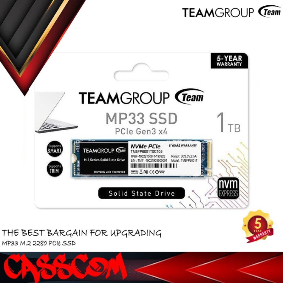 Pcie Teamgroup Mp33 Tb Team MP33 PRO 512GB SSD PCIE GEN3 NVME