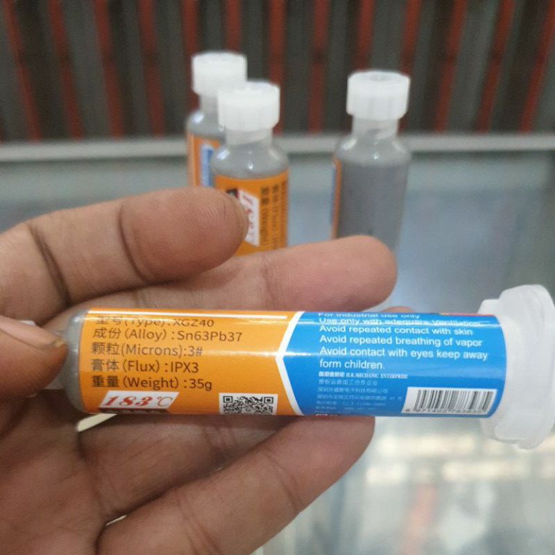 TIMAH CAIR - PASTA SOLDER MECHANIC XG-Z40 10cc 183C MODEL SUNTIK 35G ...