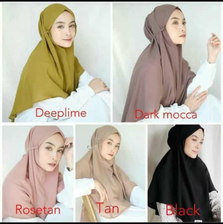 Bergo instan rubiah diamond / khimar bergo instan diamond