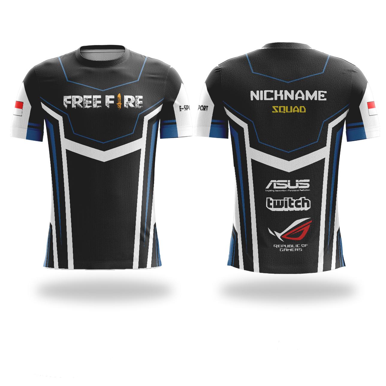 Kaos Jersey Free Fire E Sport Ad04 Full Print