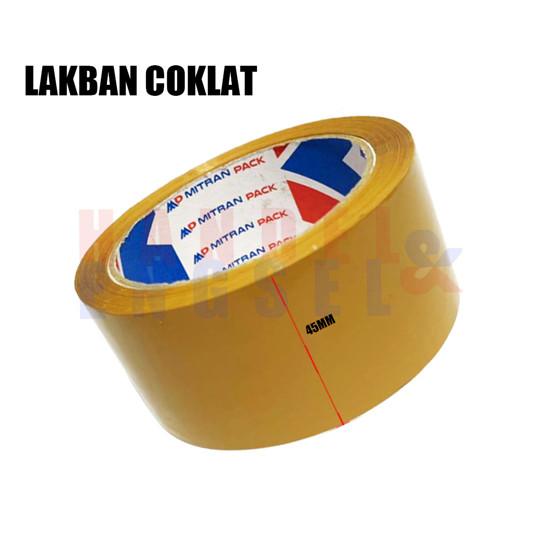 Lakban Bening dan Lakban Coklat 45mm / Solasi Ban Bening / Masking Tape ...