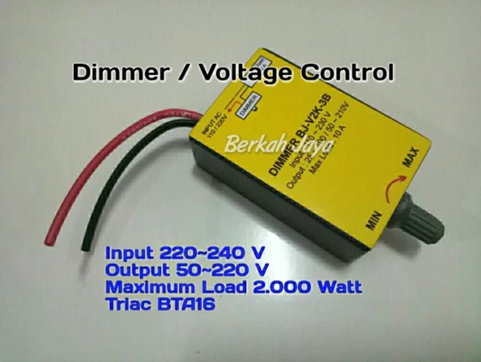 Dimmer Dimer 1000 2000 Watt 2000 W BTA 16 BTA16 AC 220 Volt Pengatur