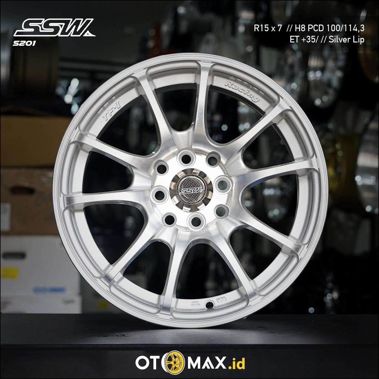 Velg Mobil SSW S201 Ring 15 Silver Lip