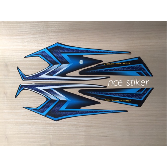 Stiker Striping Rx King Tahun 04 Warna Biru Hitam Lazada Indonesia