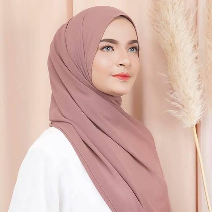 Hijab Pashmina Baby Doll motif Polos warna terlengkap / Jilbab Bella Baby Doll / kerudung Pashmina Polos