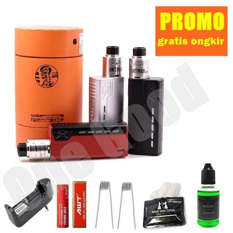 OneGood-Paket Siap Ngebul TLA Terminator Rokok Elektrik Vape TLA + Free Baterai Coil Liquid Kapas dan Charger OneGood-Paket Siap Ngebul TLA Terminator Rokok Elektrik Vape TLA + Free Baterai Coil Liquid Kapas dan Charger