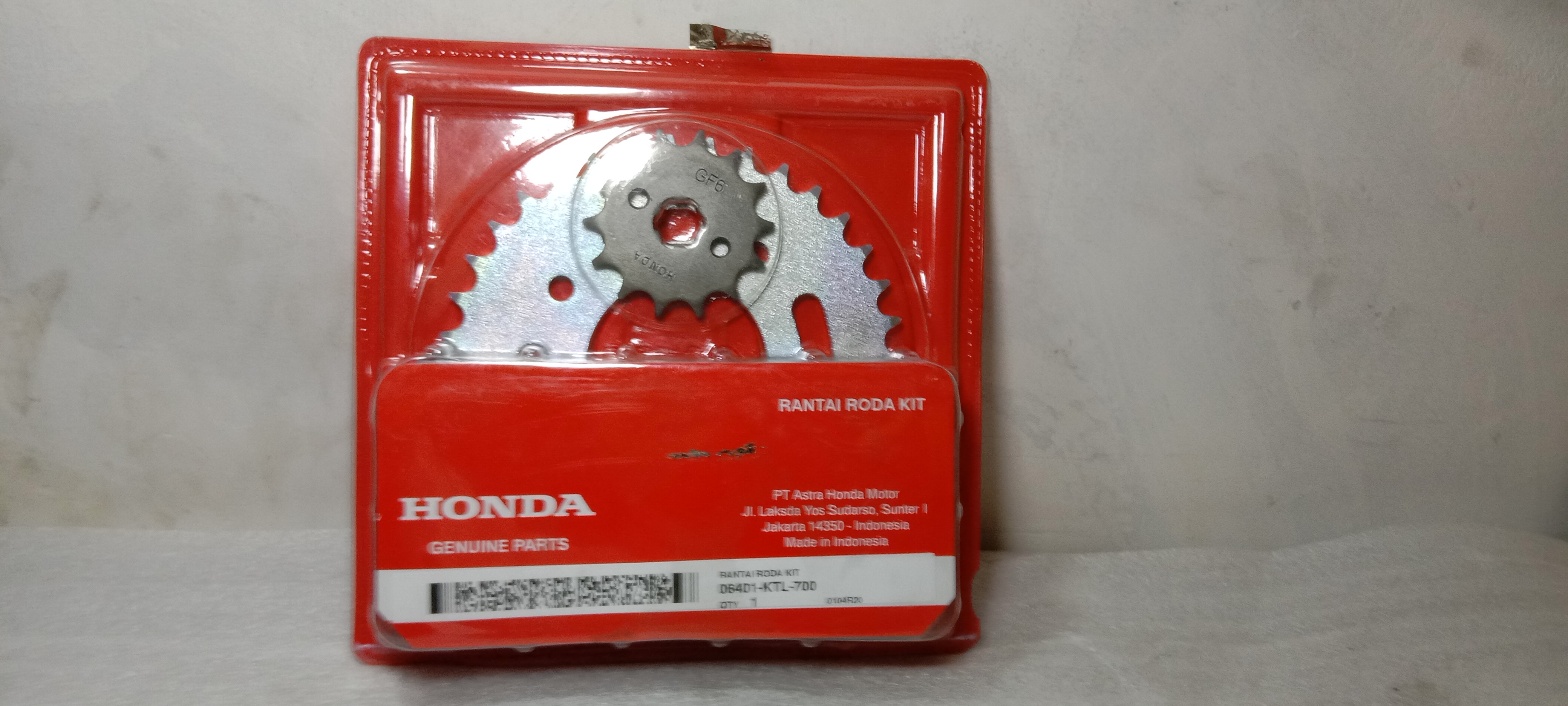 gir set gear set rantai roda kit ORIGINAL AHM REVO LAMA SUPRA FIT NEW