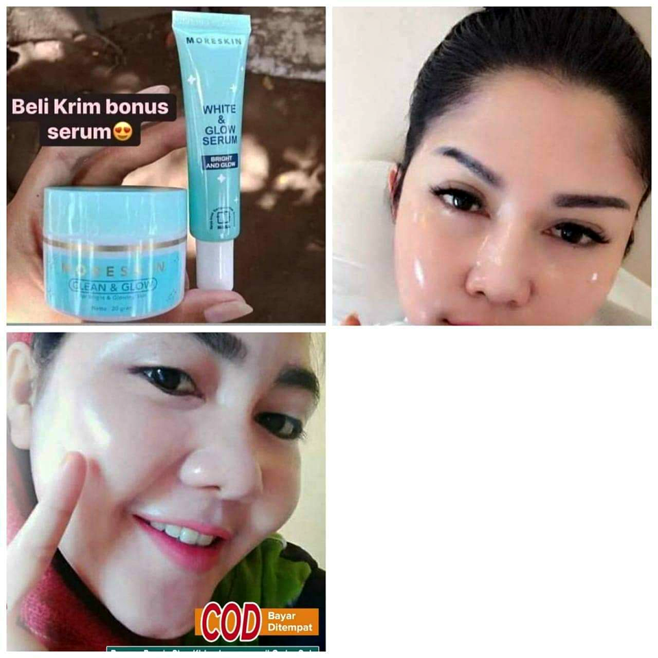 Moreskin Clean and Glow Original NASA 100 GRATIS SERUM DI DALAM