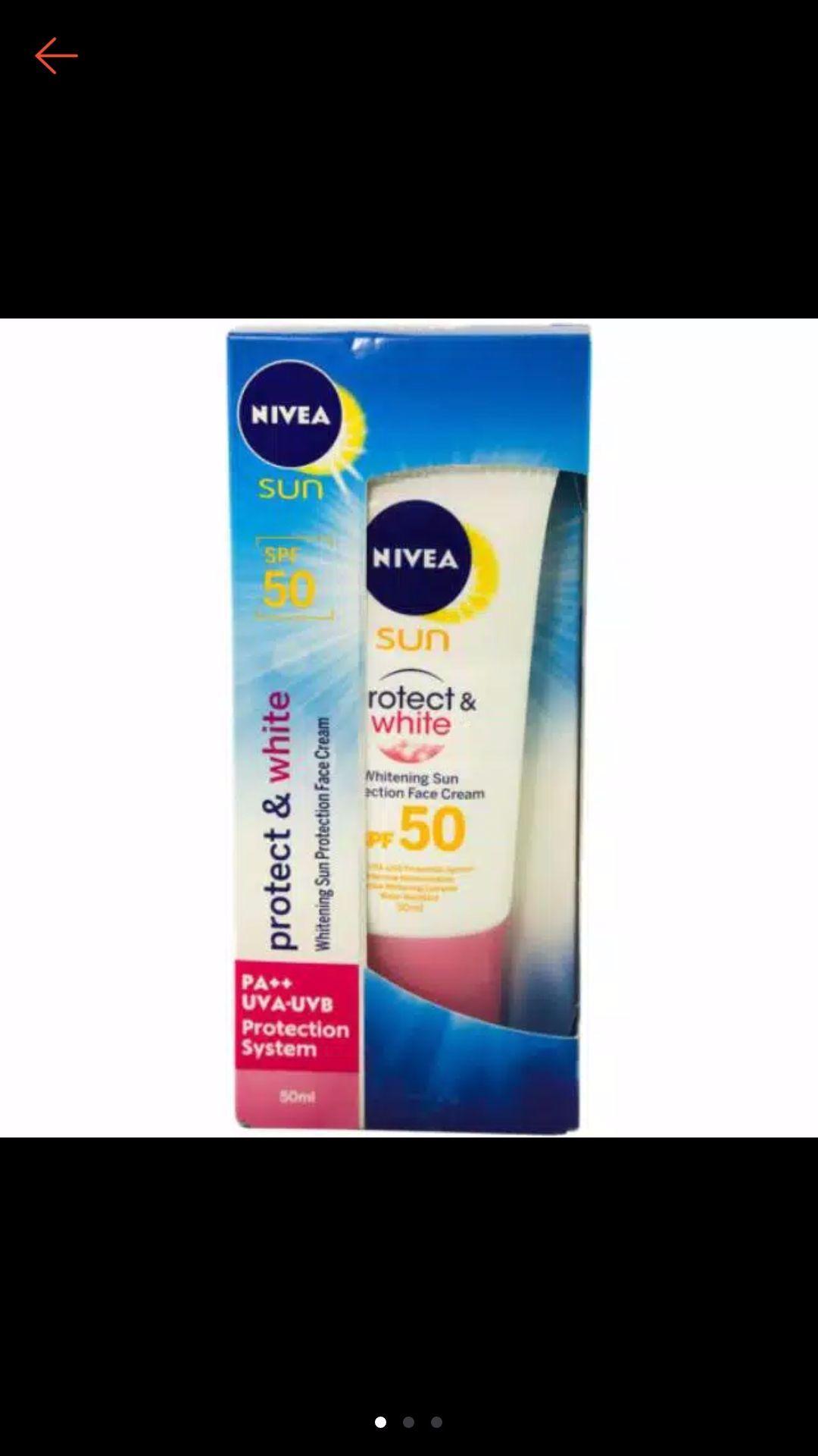 Nivea Sun Protect and white Whitening Sun Protection Face Cream SPF 50