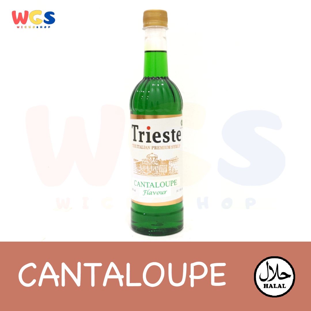 Trieste Syrup Cantaloupe / Melon Flavored 650ml Sirup Rasa Cantaloupe