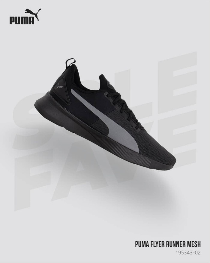 puma flyer runner black