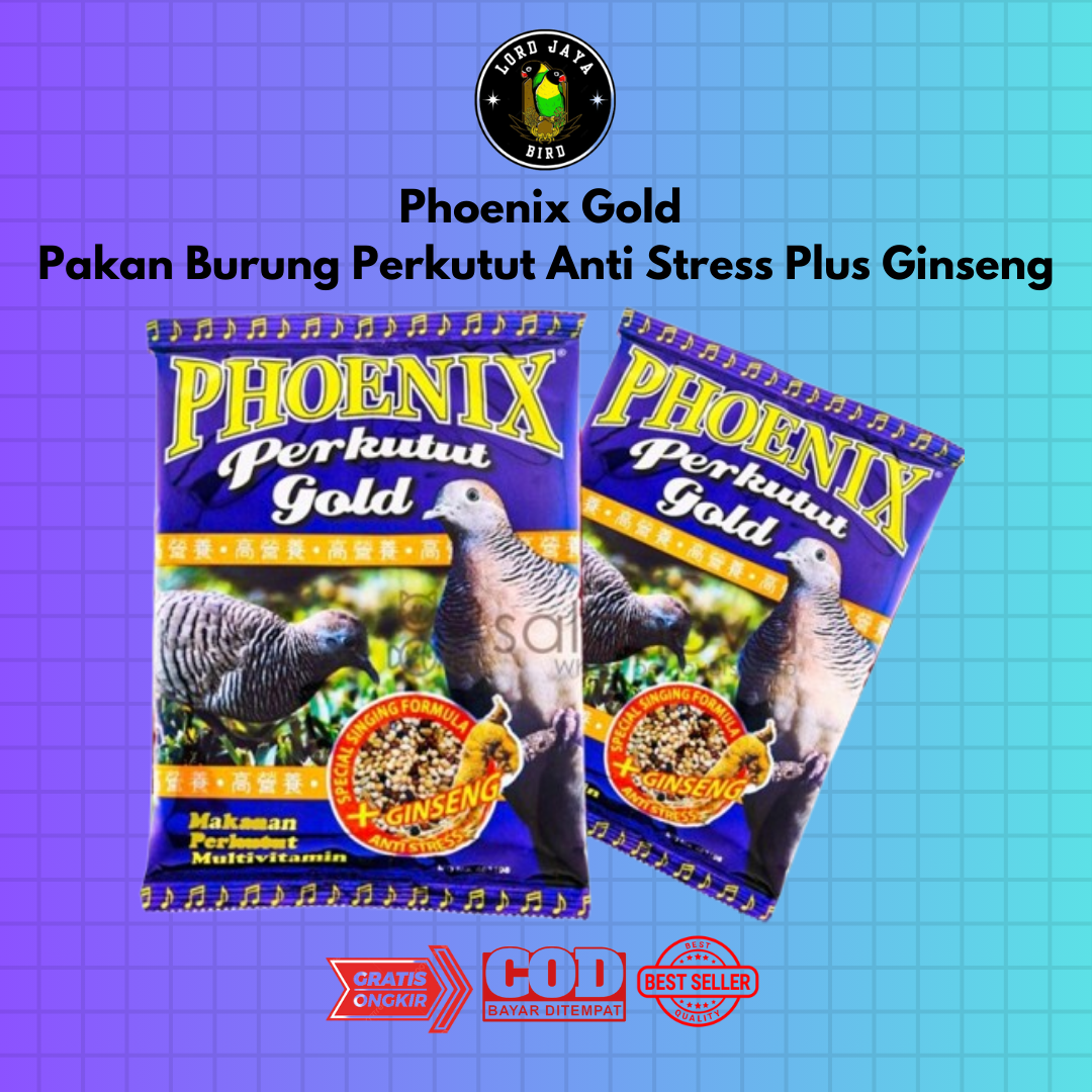 Phoenix Gold Pakan Burung Perkutut Anti Stress Plus Ginseng Lazada