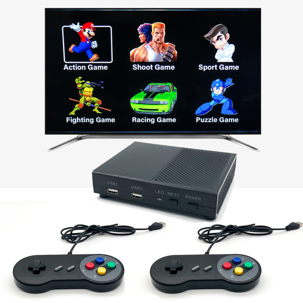 Elgitech【ready spot/Quick Shipment】Mini HD Super Gaming Console Built