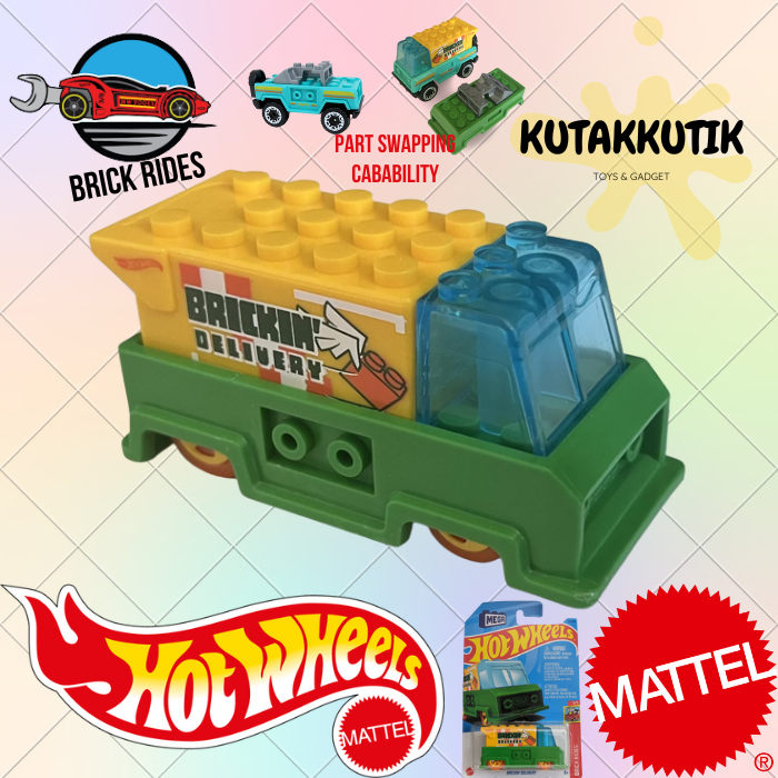 Hot Wheels Mobil Lego Truck Brickin Delivery Lot C 2023 Brick Rides ...