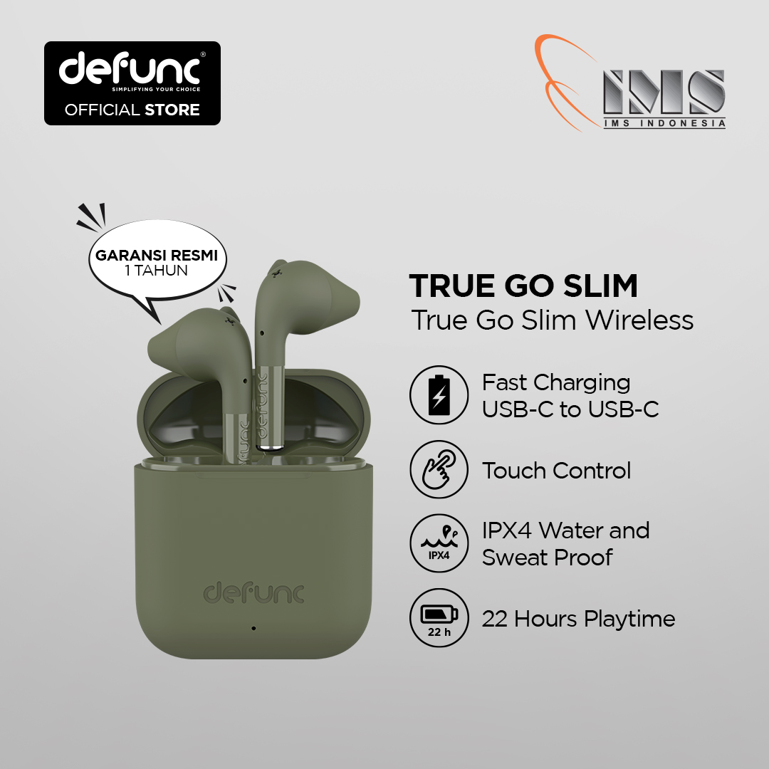 Defunc Earbuds Defunc Slim DEFUNC TRUE GO SLIM TRUE WIRELESS