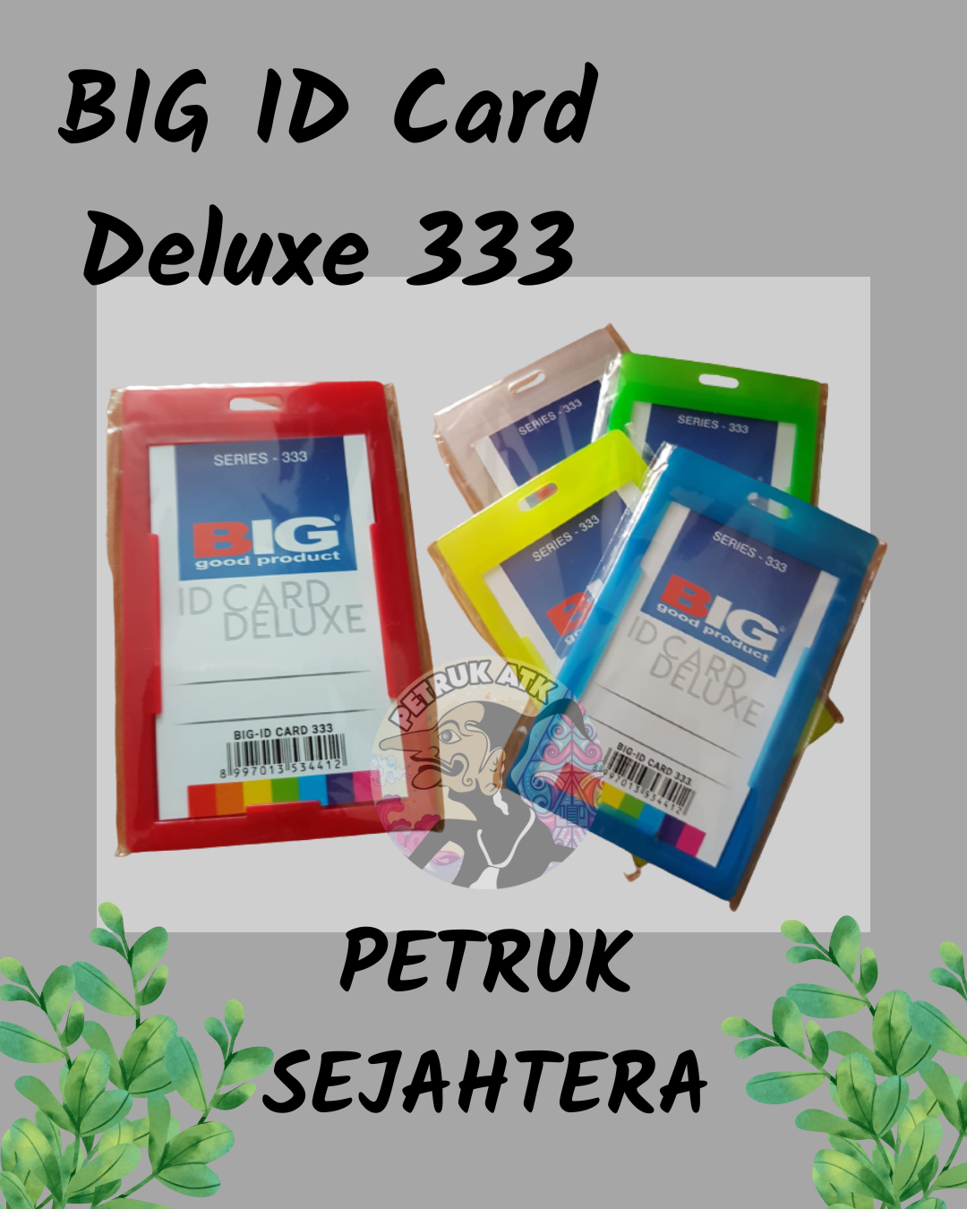 [PCS] ID CARD BIG DELUXE 333 UKURAN B1 / KARTU TANDA PENGENAL* Lazada