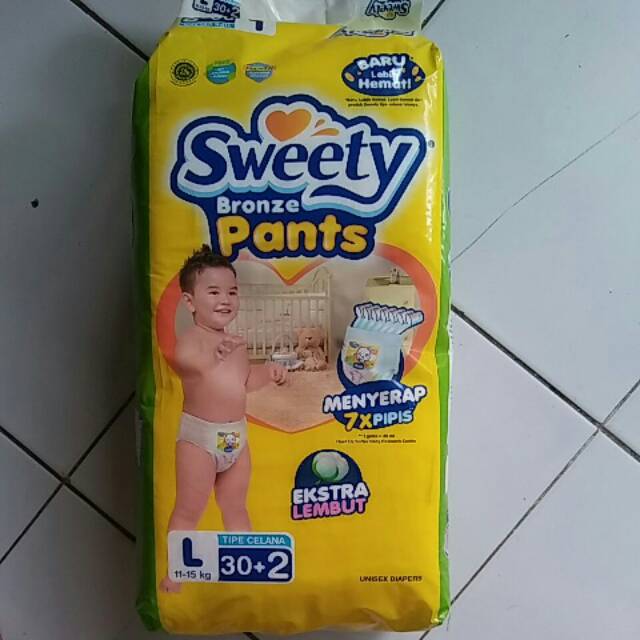 ukuran pampers sweety